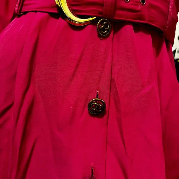 ✨S.L. Petites Hot Pink Belted Shirt Dress - Picture 6 of 9